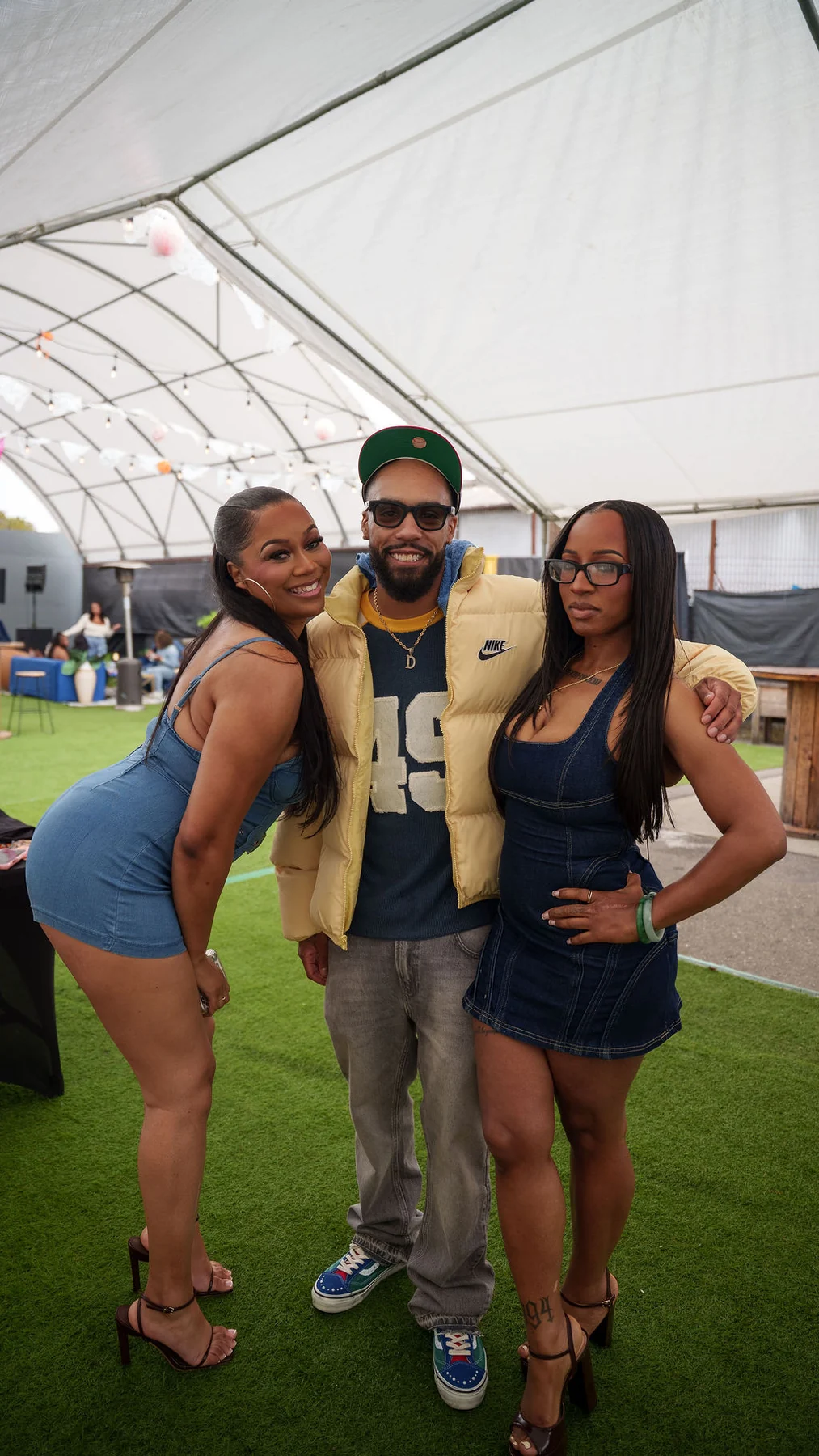 Friends posing together at Tipsy Sunday