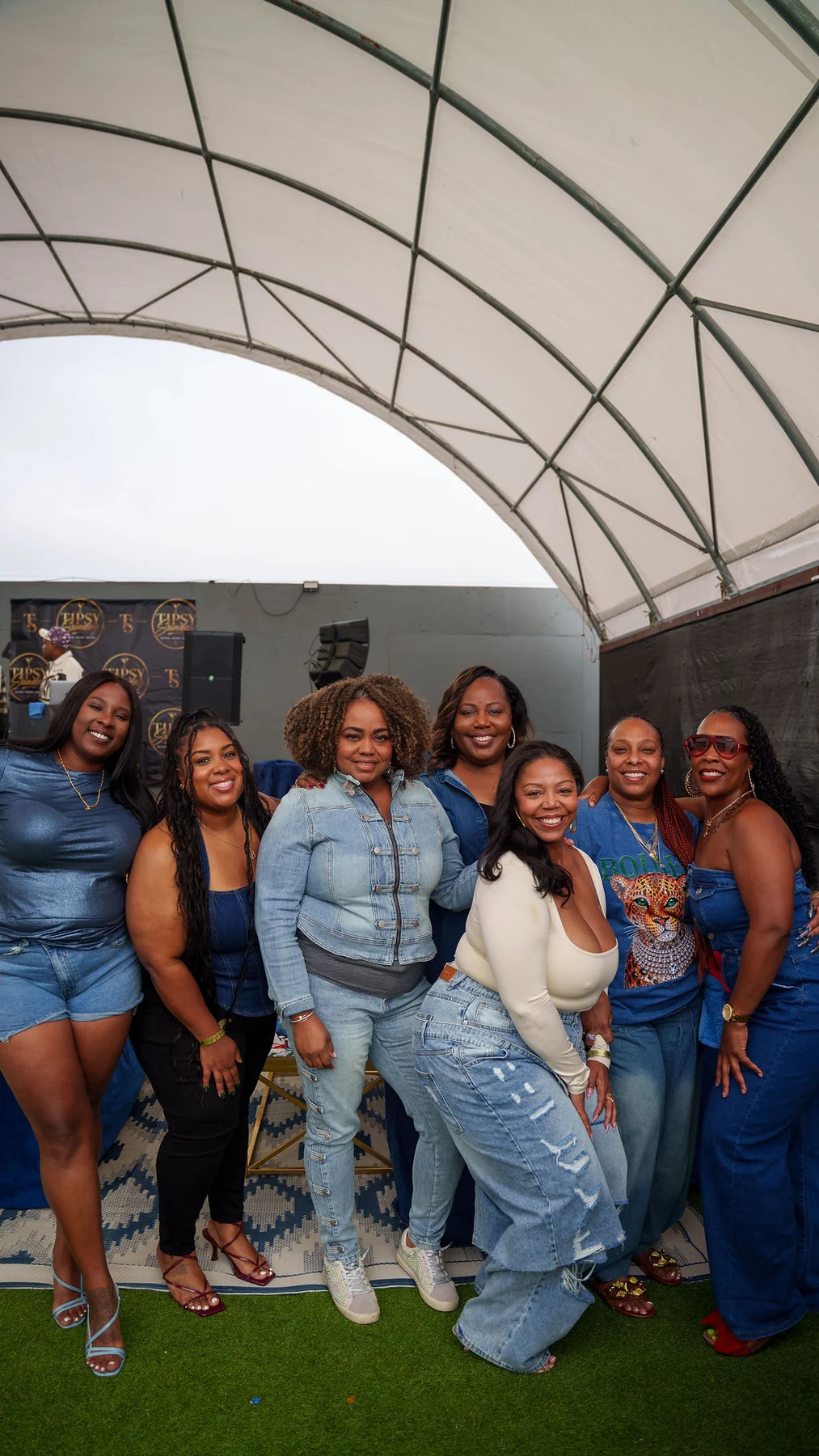 A group celebrating at Tipsy Sunday